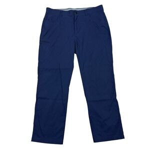 Orvis Men's Performance Pants 38x30‎ Blue Stretch Water Repellent Travel Golf